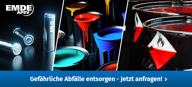 Gefährliche Abfälle entsorgen - Jetzt anfragen!